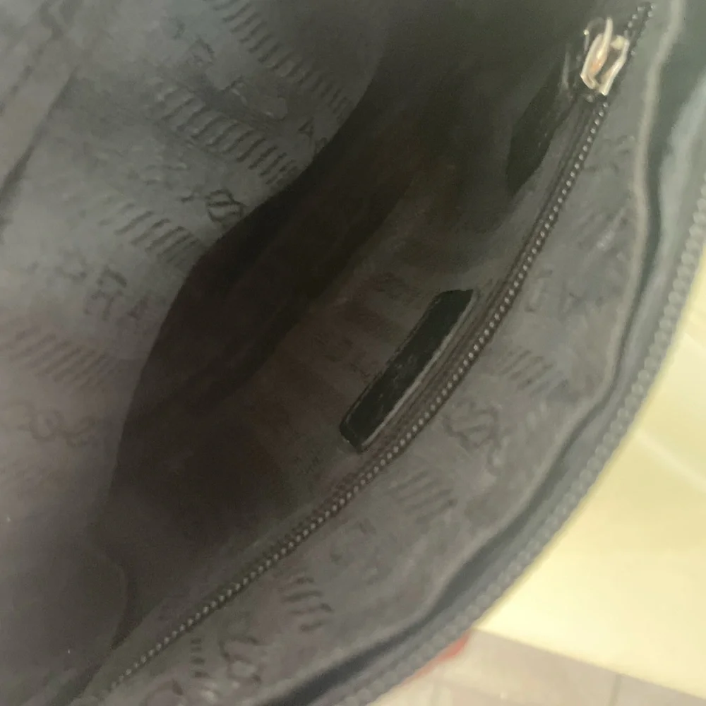Prada Black Cosmetic Bag Nylon Structured Design - Picture 5 of 5